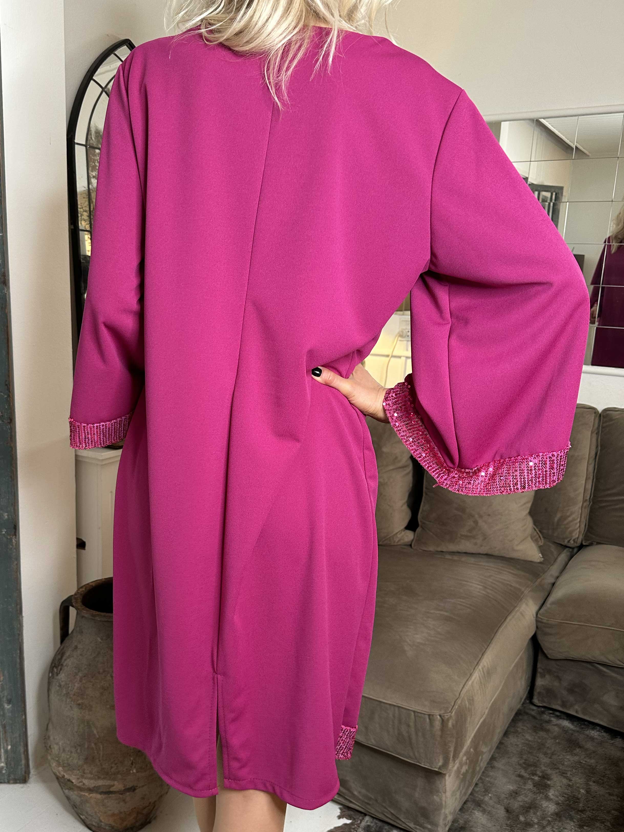 Lanza - Fin klänning detaljerad med paljettkanter